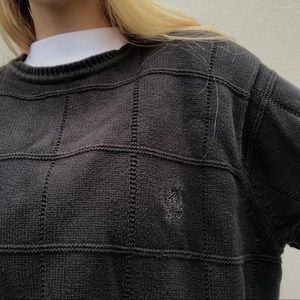 Black Izod knit sweater